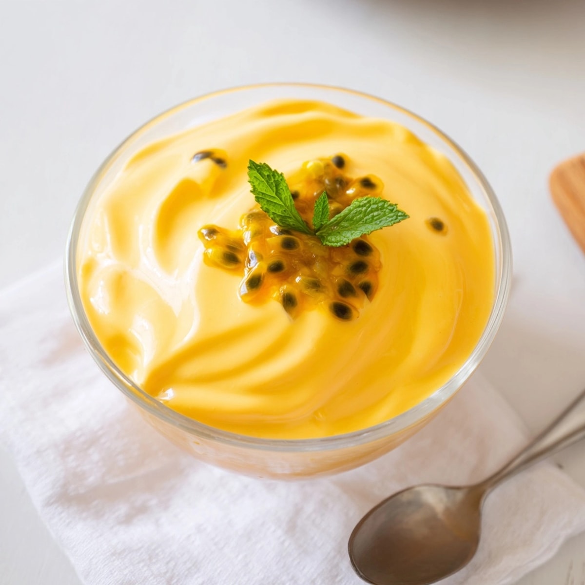 Whipping cream for Passion Fruit Mousse, a refreshing, no-bake tropical treat for layering.