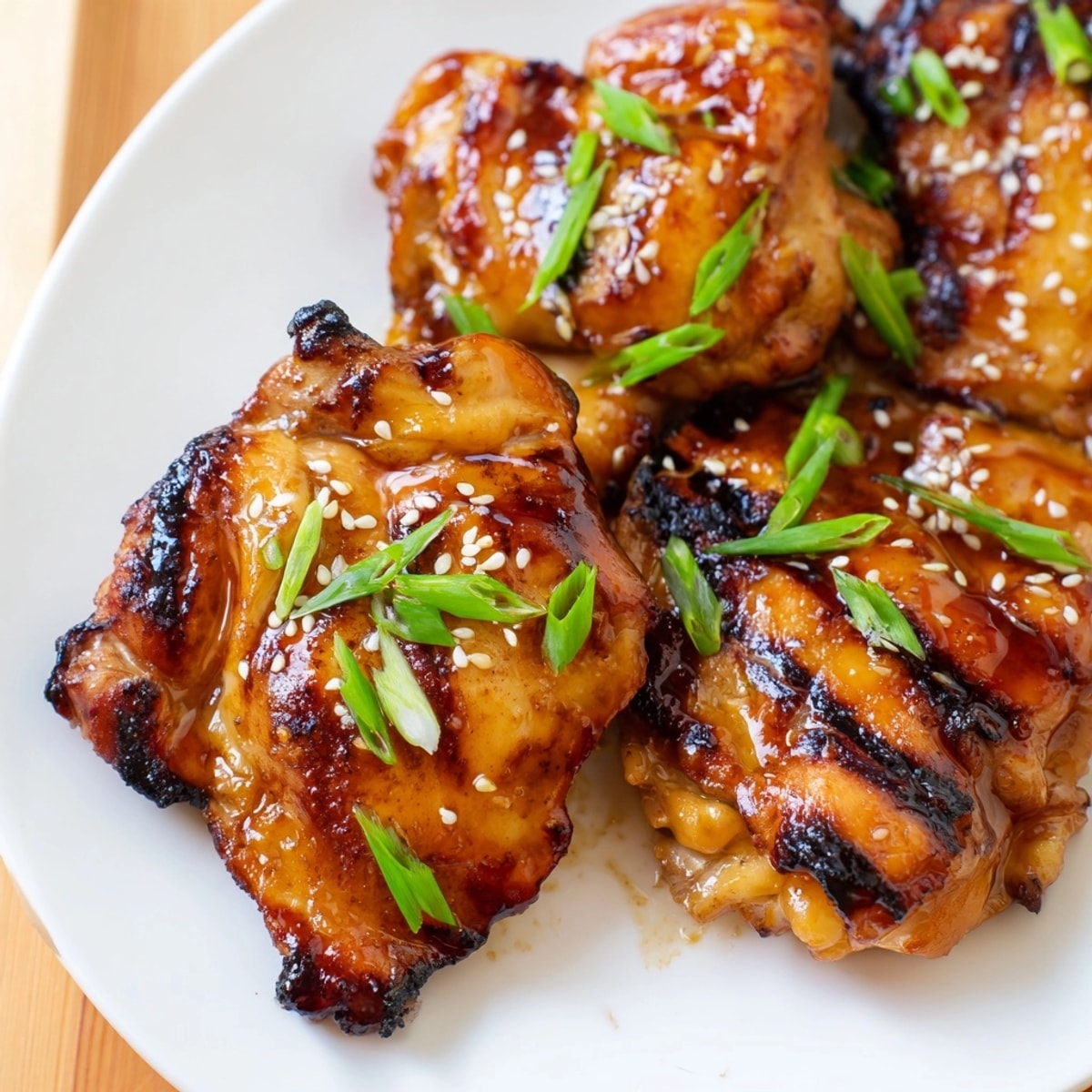 Grilled Huli Huli Chicken glistens, a perfect summer barbecue main dish with toasted sesame.