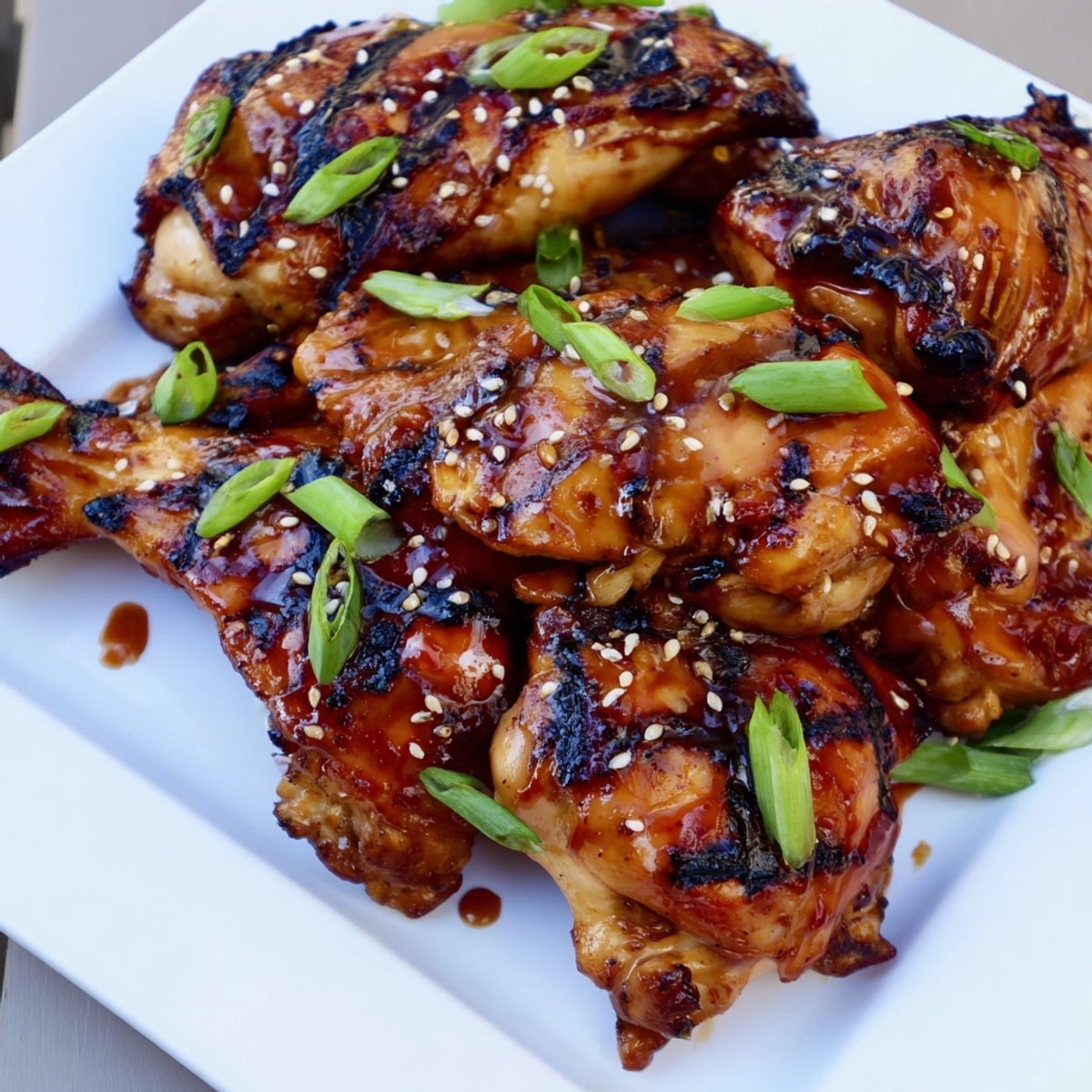 Sweet and savory Huli Huli Chicken recipe: Glazed, juicy meat with sides.
