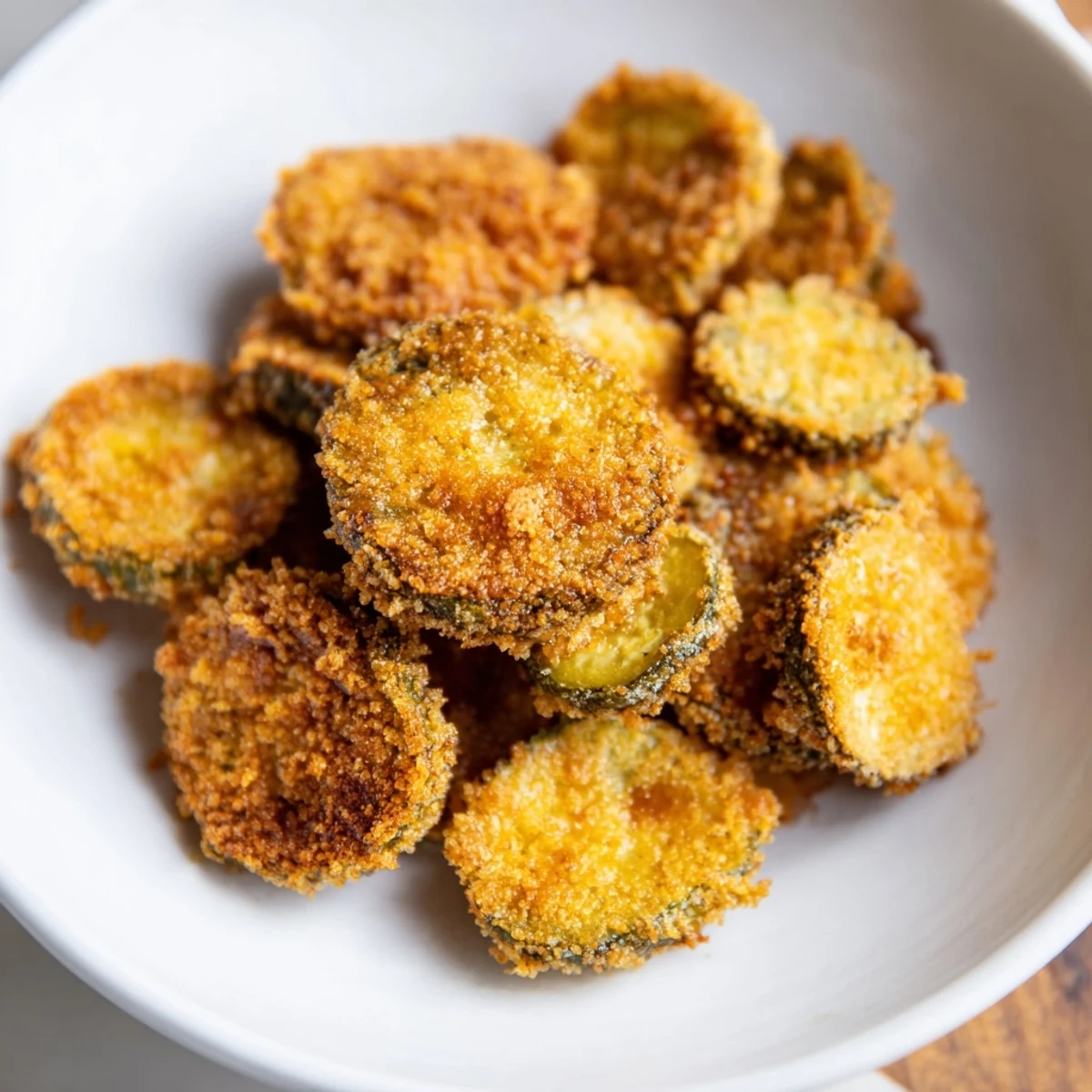Golden, crispy-fried pickles, a quintessential American appetizer, prepared perfectly with a satisfying crunch.