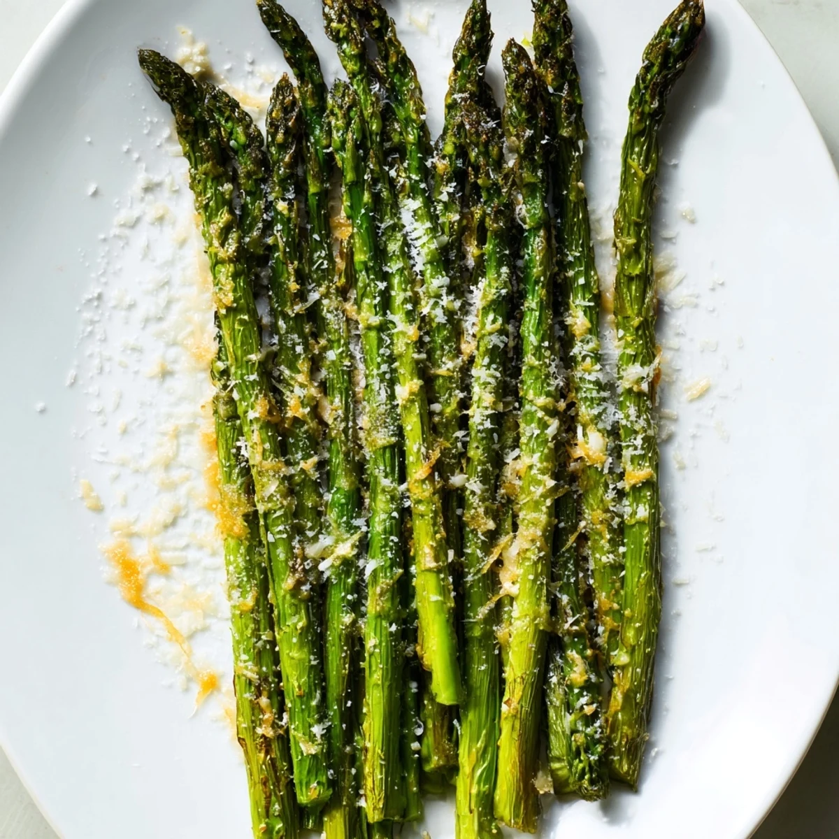 Warm, tender Roasted Asparagus with Parmesan, a vibrant green dish with a cheesy, irresistible finish.