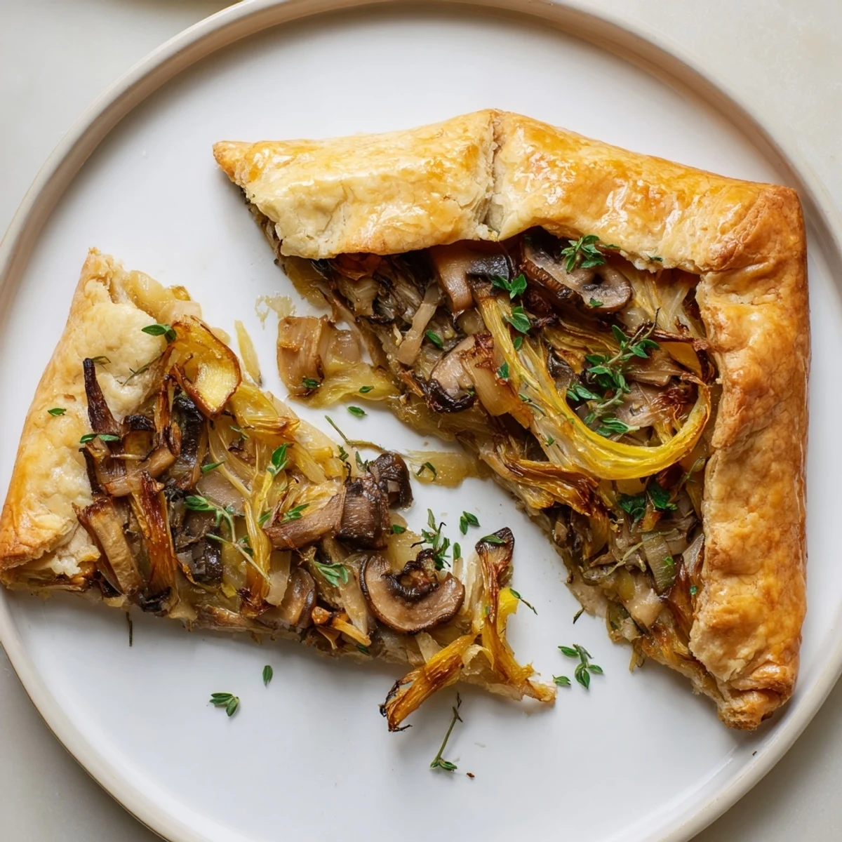 Savory Mushroom Onion Galette