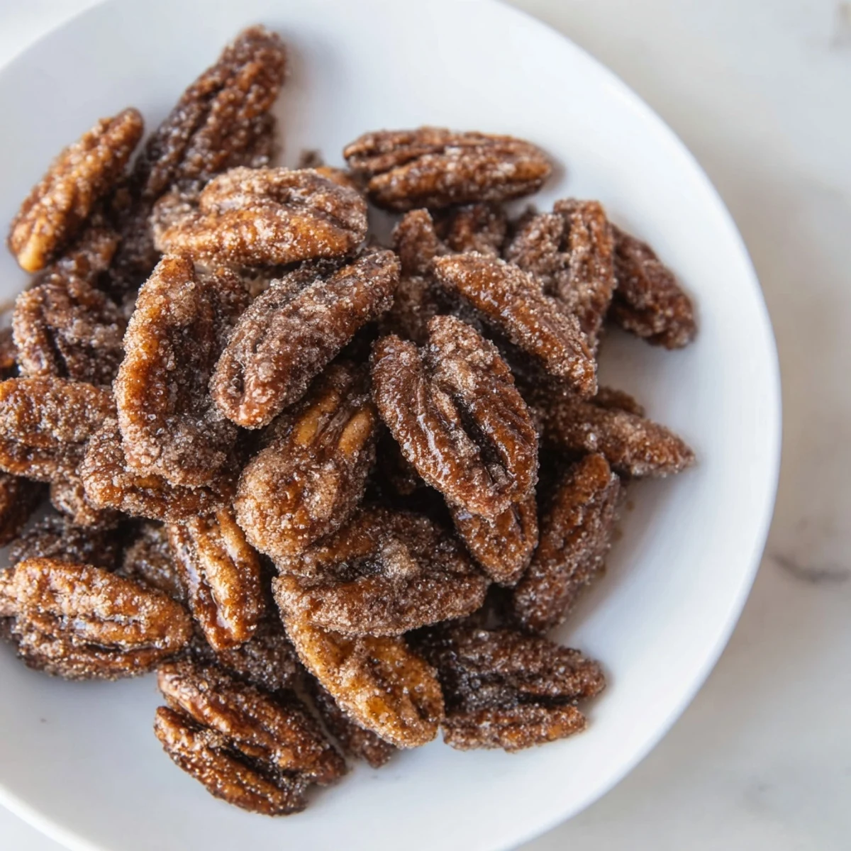 Cinnamon Sugar Roasted Pecans