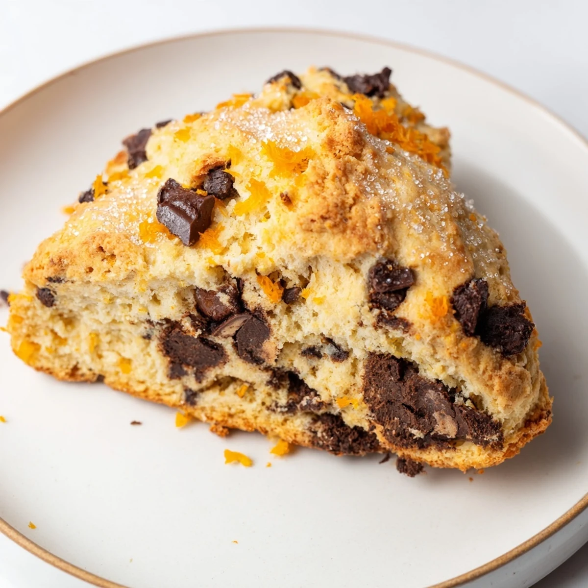 Dark Chocolate Orange Scones