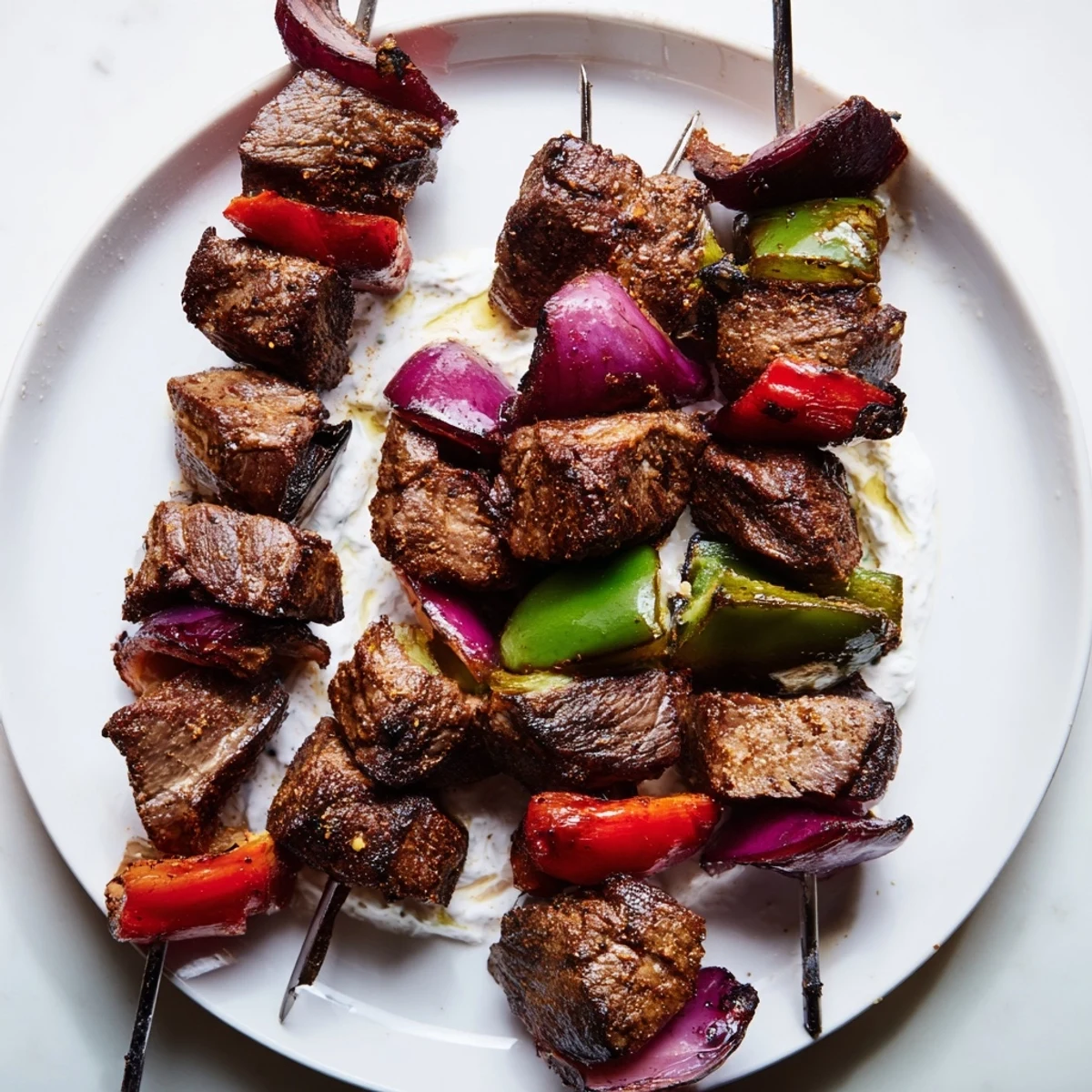 Marinated Spiced Lamb Kebabs: Juicy skewers boasting fragrant lamb perfect for a summer BBQ feast.