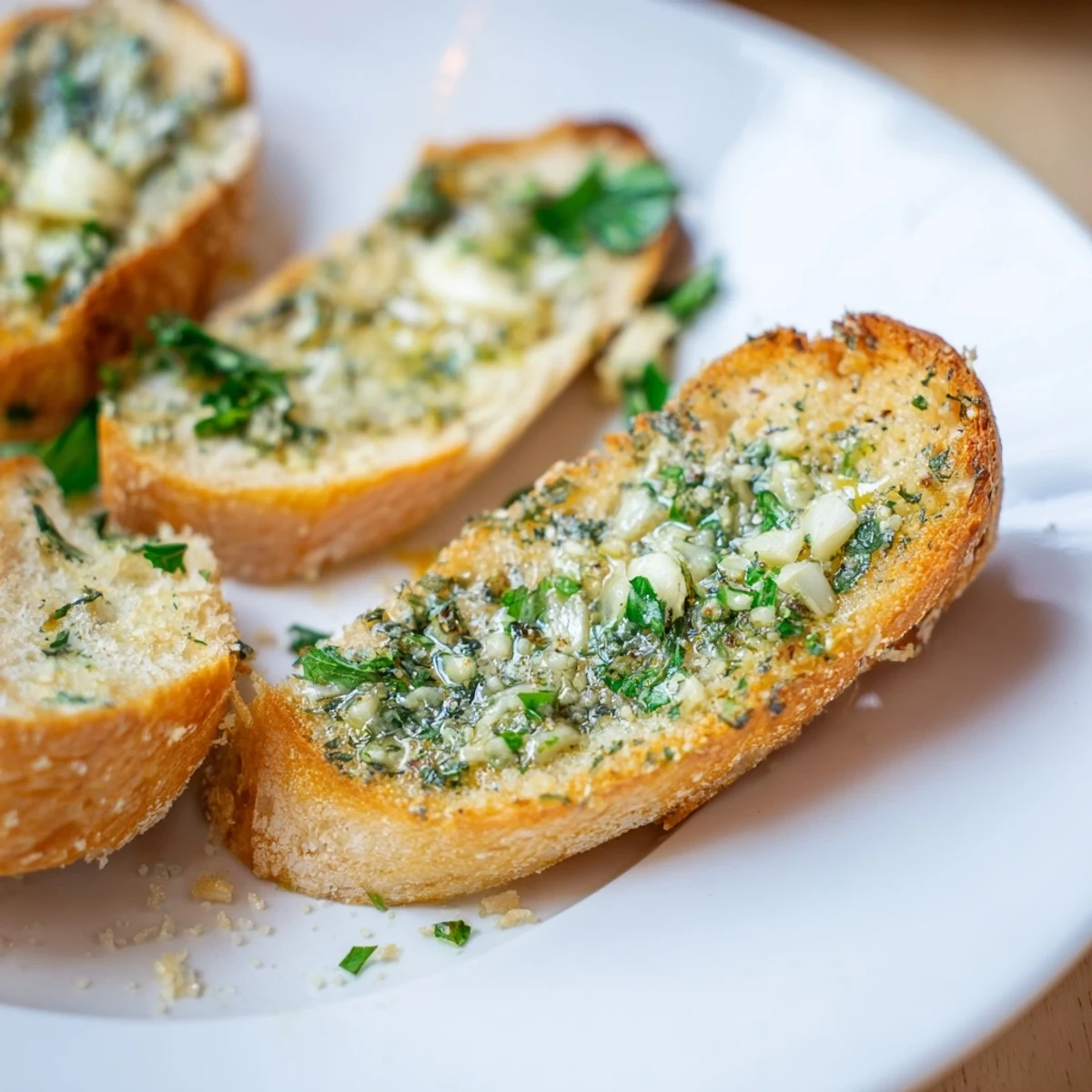 Fragrant, homemade garlic bread, baked to a delicious crisp, ideal Italian-American side.
