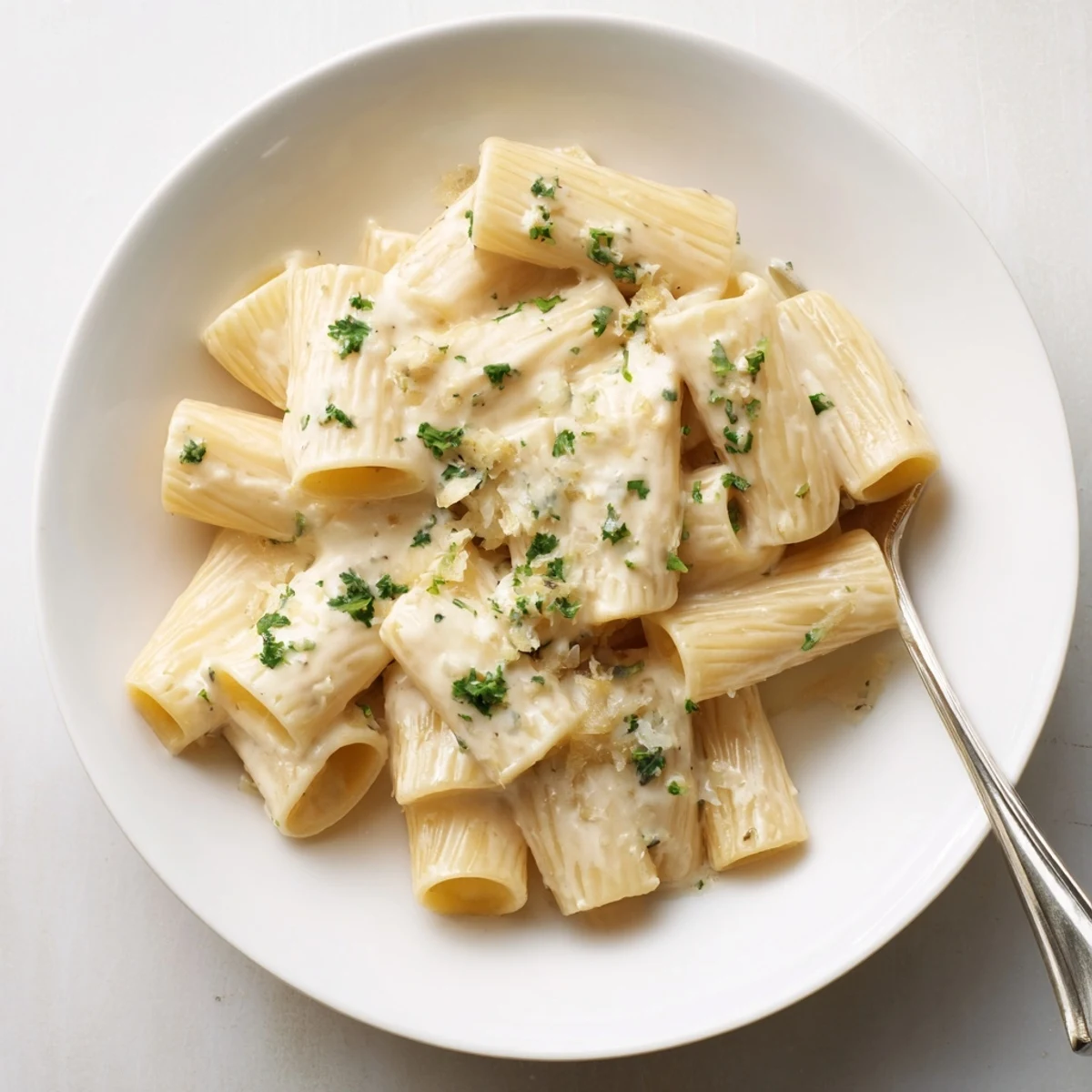 Swirling creamy sauce coats perfect pasta, ready to be enjoyed with this rich sauce recipe.