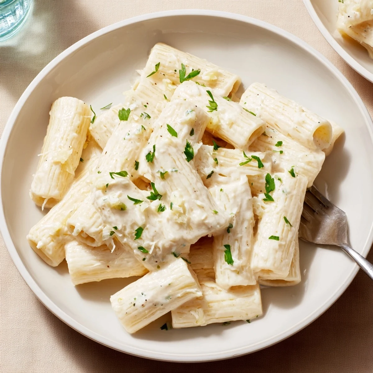 Homemade creamy sauce, glistening with nutmeg, ready to elevate any dish for a savory meal.