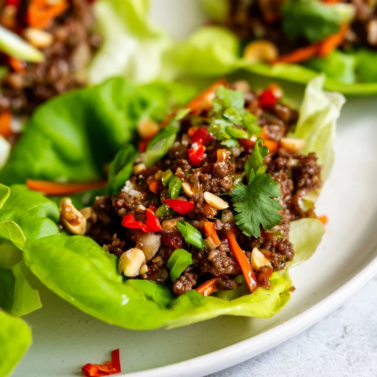 Beef Lettuce Cups Lime