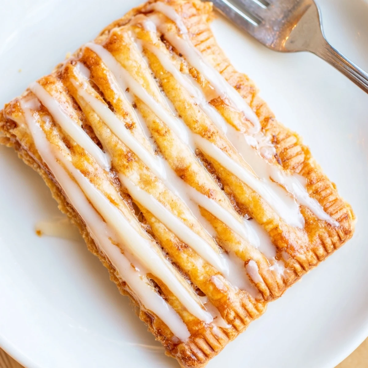 Six golden-brown Protein Pop Tarts on a marble countertop, each filled with red berry jam and perfect for a high-protein snack.