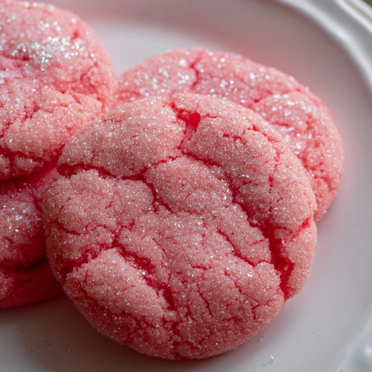 Soft chewy Jello sugar cookies with crackly sugar-coated tops in vibrant pastel colors