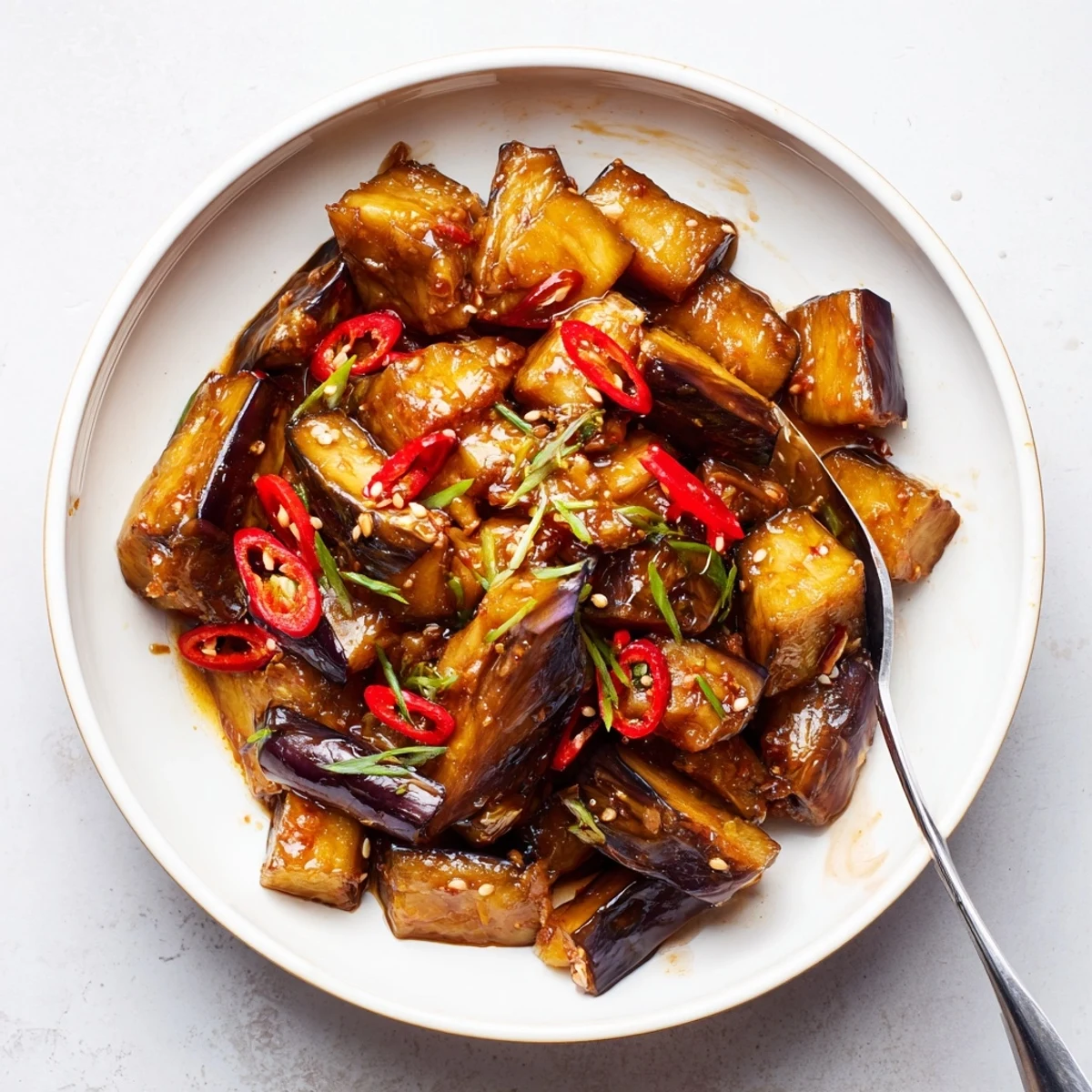 Sichuan Style Braised Aubergines