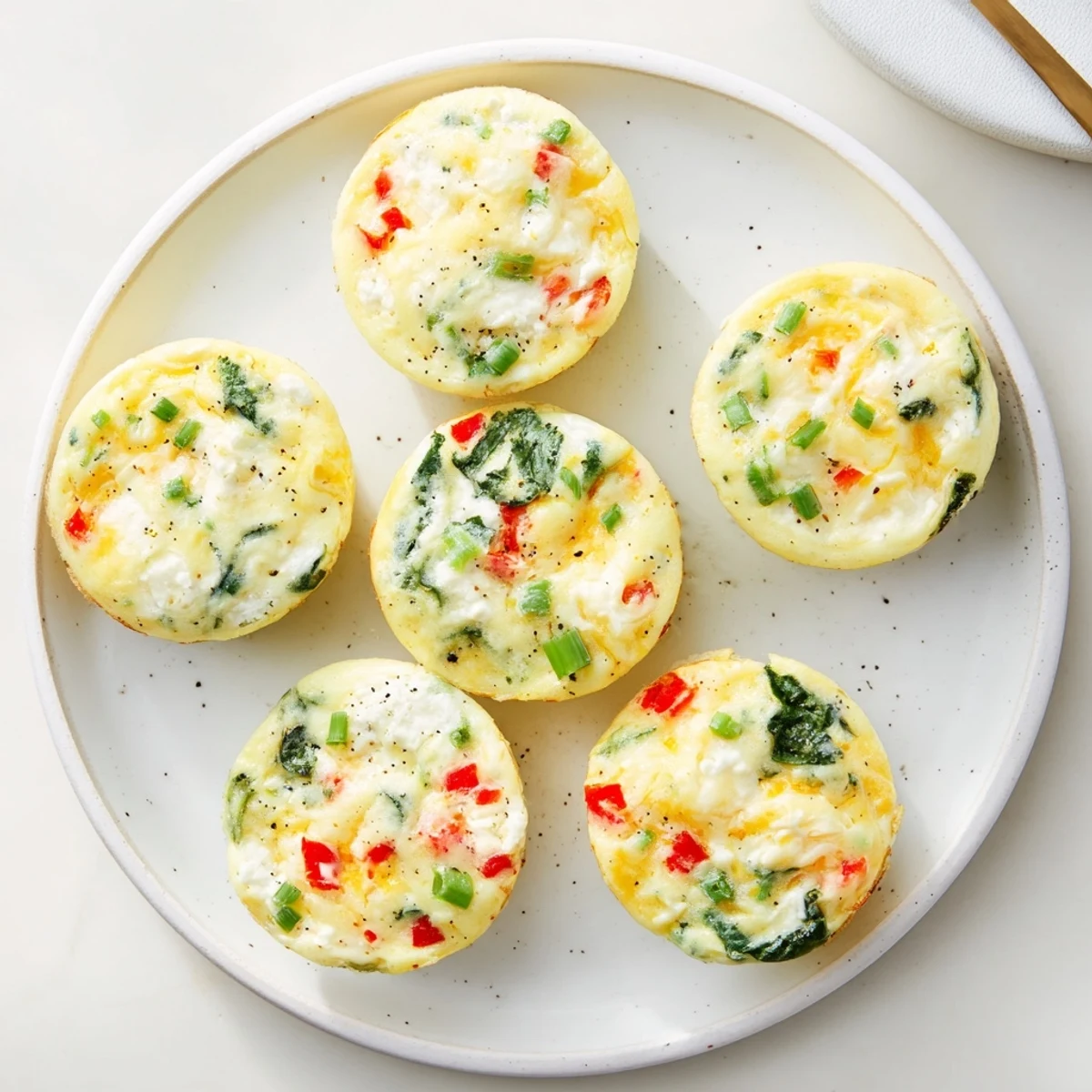 High Protein Egg White Bites With Cottage Cheese, warm and lightly golden