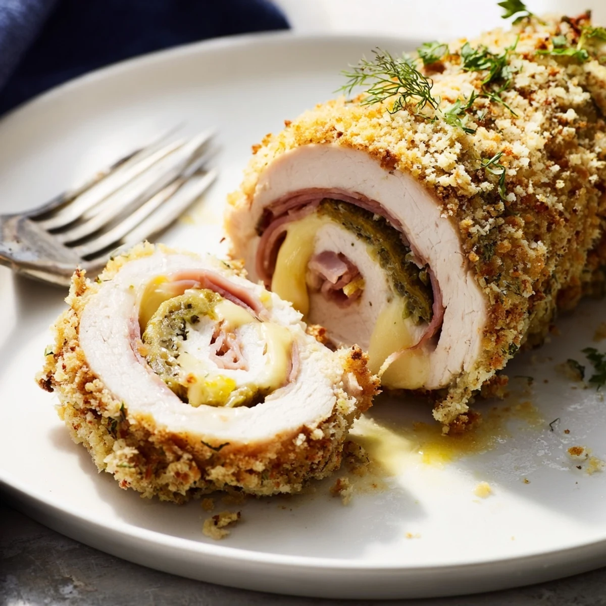 Crispy Pickle Brined Chicken Rolls, golden crust and melty cheese inside.